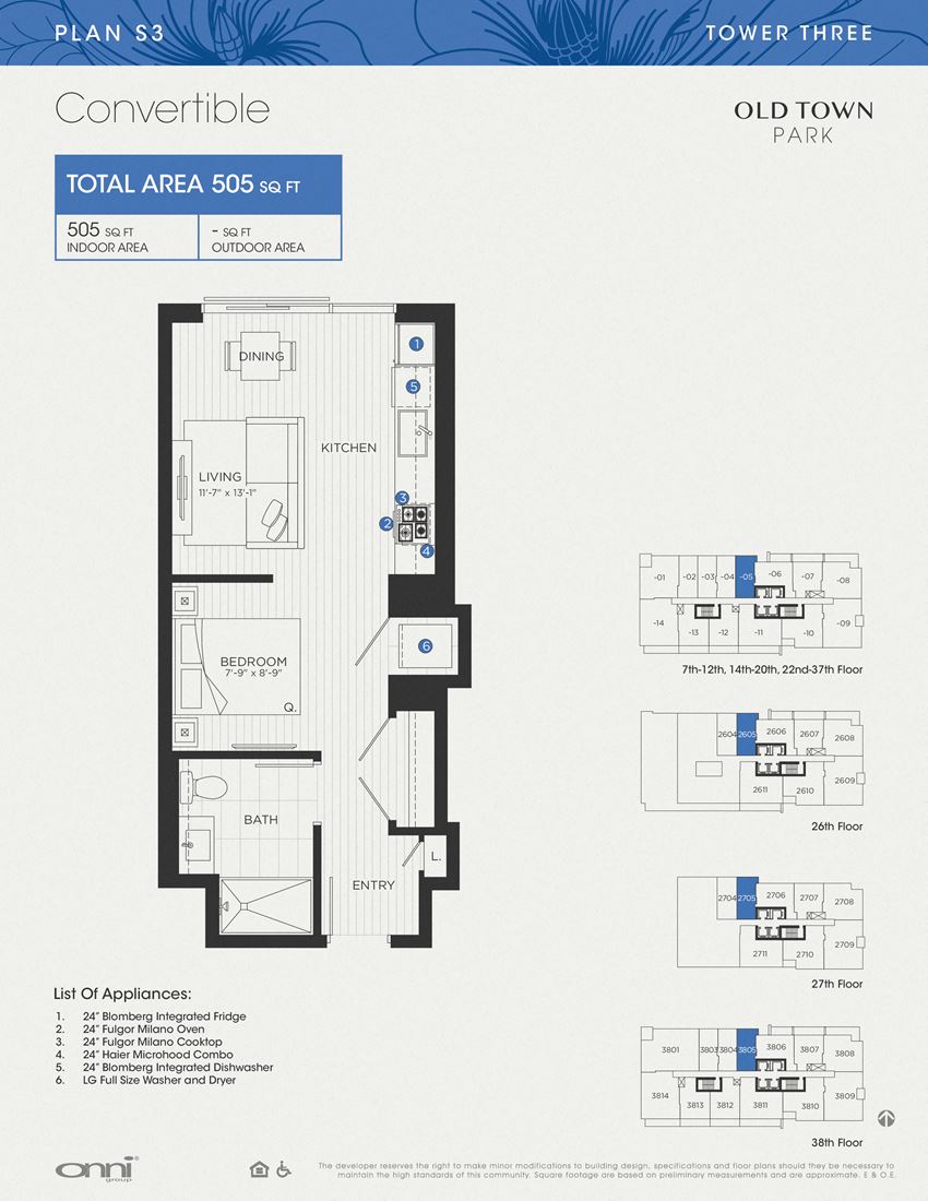 Plan S3 - Tower THREE